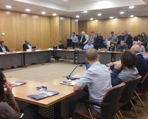 תמונה מתוך כנס השקת מדד השקיפות באתרי הרשויות המקומיות לשנת 2016 בוועדת השקיפות בכנסת